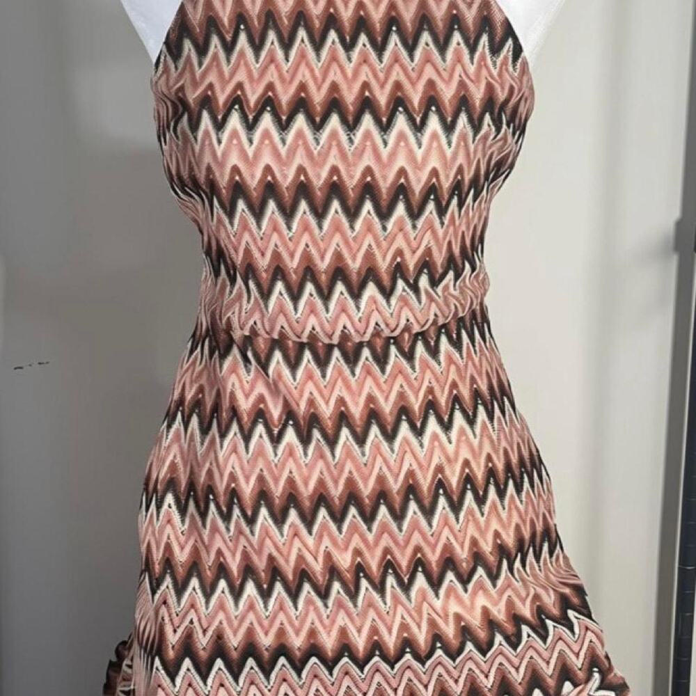 Donna morgan pink brown and